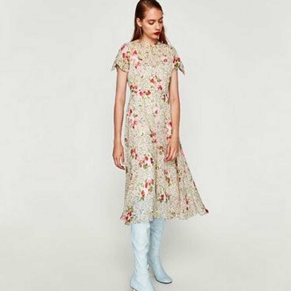 ZARA Trafaluc Collection XS Midi Dress